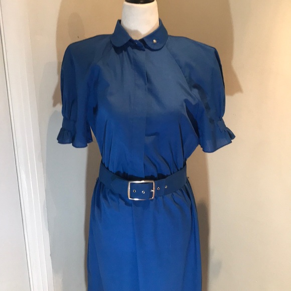 “ JUNIOR SCOPE” Vintage/ Retro Blue Dress. - Picture 2 of 16